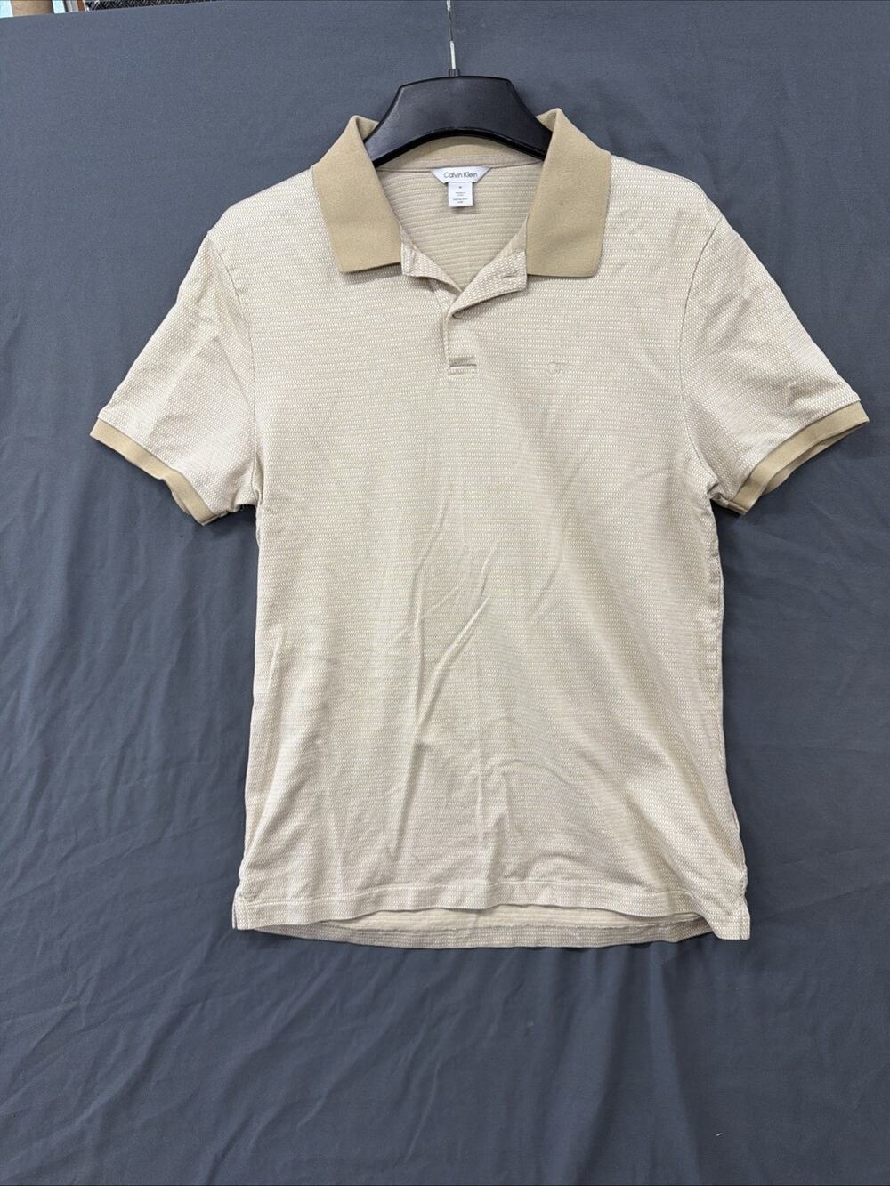 Men’s Calvin Klein Light Yellow Polo Size M